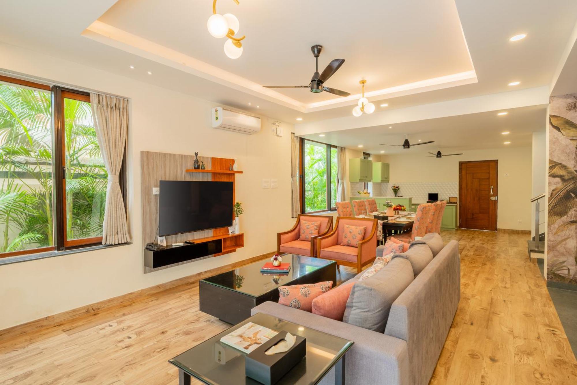 Elivaas 3 Bhk Pvt Pool & Bar - Villa Valerie Oxel Exterior foto