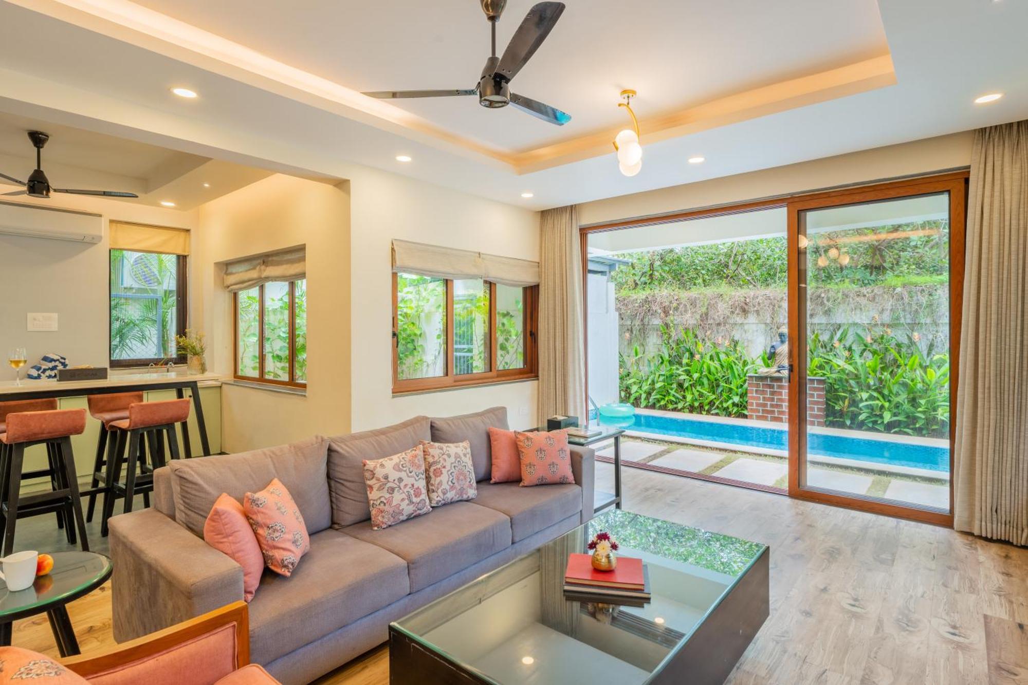 Elivaas 3 Bhk Pvt Pool & Bar - Villa Valerie Oxel Exterior foto